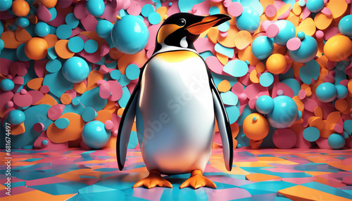 Freddo e Divertente: Il Pinguino che Conquista il 4K photo