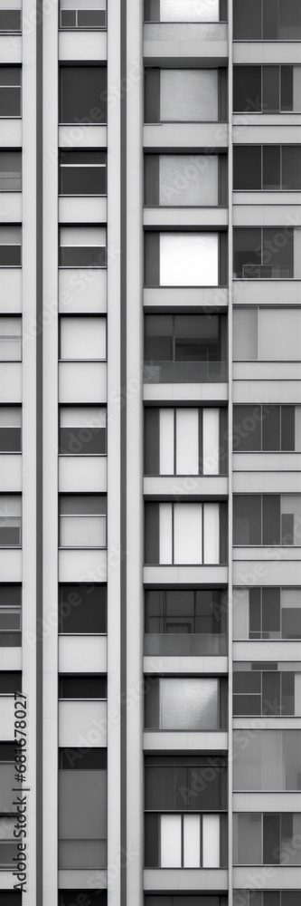 Discover urban elegance in this image featuring tall buildings. A geometric window arrangement. The dense cityscape and modern architectural structure create a captivating composition. Generated Ai Discover urban elegance in this image featuring tall buildings. A geometric window arrangement. The dense cityscape and modern architectural structure create a captivating composition. Generated Ai