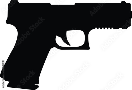 handgun pistol eps vector file 