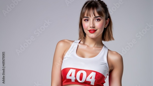 Fitness Enthusiast in 404 Error Code Attire.