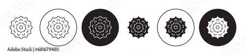 Massage ball vector icon set. Rehabilitation massage ball vector symbol suitable for apps and websites ui designs.