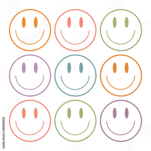 Smiley face bundle, Smiley face Set, Smiley Emoji Design, smiley face Design, Happy face emoji