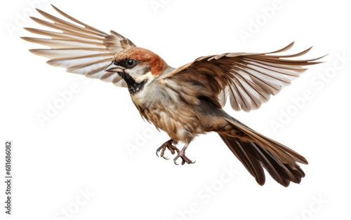 Urban Companions Life with Sparrows on a White or Clear Surface PNG Transparent Background