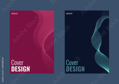 Set of abstract minimalist background for your cover design, book, flyer, brochure and more photo