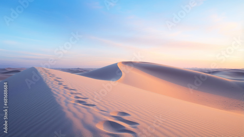 Minimalist Desert Landscape  Close-Up View