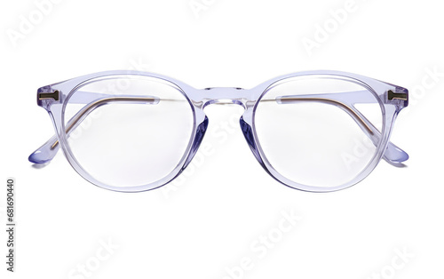 Crystal Clear Vision UltraClear Eyewear on a White or Clear Surface PNG Transparent Background