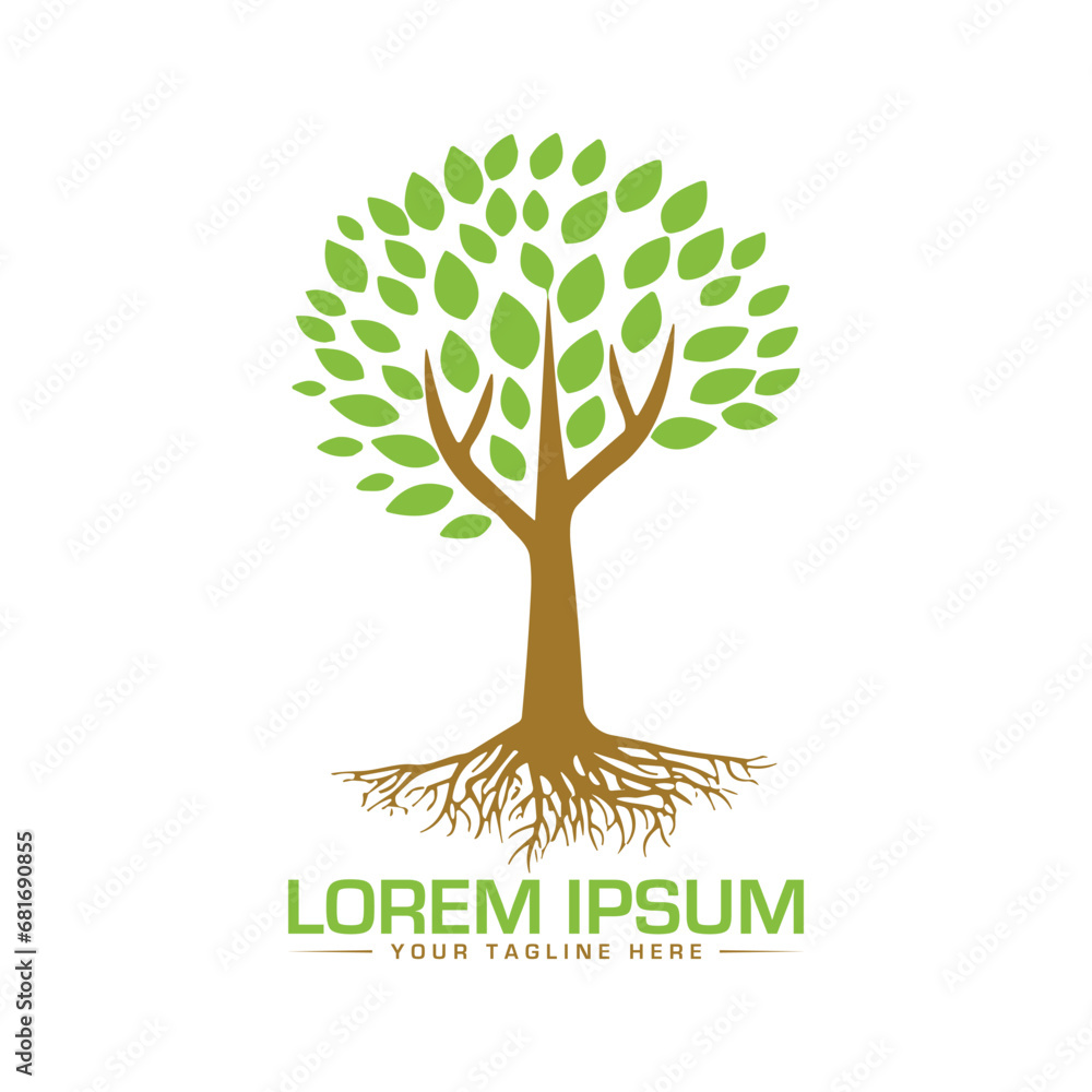 Obraz premium Tree Logo Design Creative logo design professional Logo Design