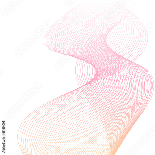 Abstract background with lines. Vector background with waves. Background for music album, poster, card, advertisement. Element for design isolated on white