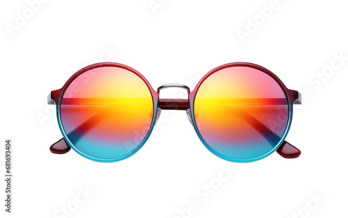 VividGlow Glasses Where Style Meets Clarity on a White or Clear Surface PNG Transparent Background