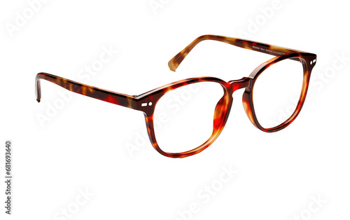 VisionCraft Glasses Where Style Meets Clarity on a White or Clear Surface PNG Transparent Background