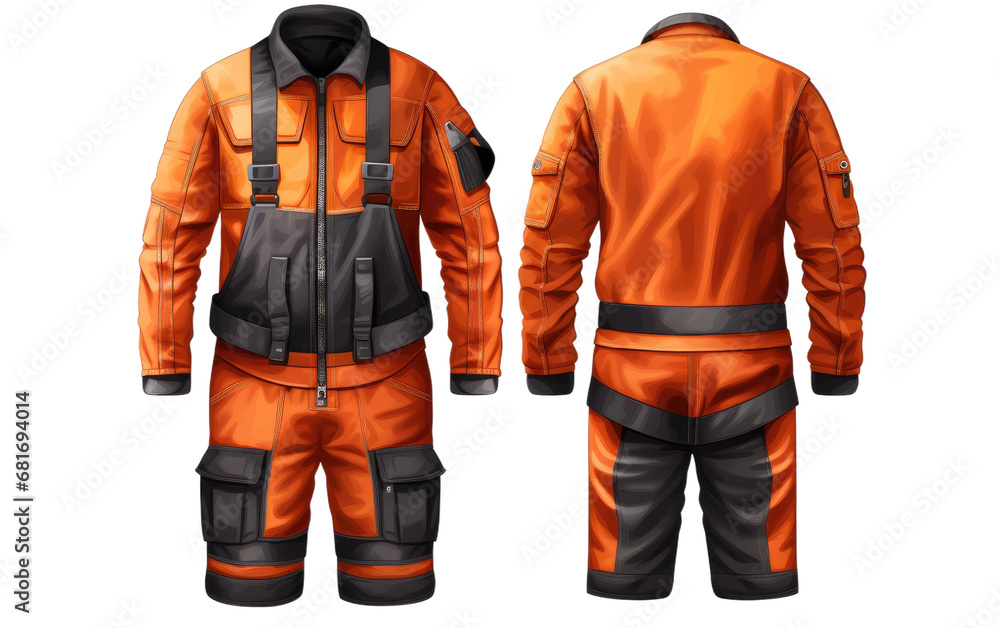 Protection To Health Welder Uniform on a White or Clear Surface PNG Transparent Background Protection To Health Welder Uniform on a White or Clear Surface PNG Transparent Background