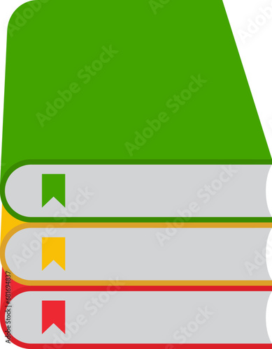 Book stack illustration