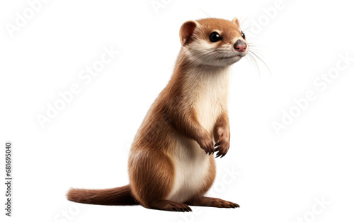 Cuddly Canine Companions Whistling Weasel Plushie Delight on a White or Clear Surface PNG Transparent Background