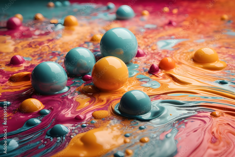 abstract colorful background with various shapes and splashes of paint forming seamless design,AI abstract colorful background with various shapes and splashes of paint forming seamless design,AI