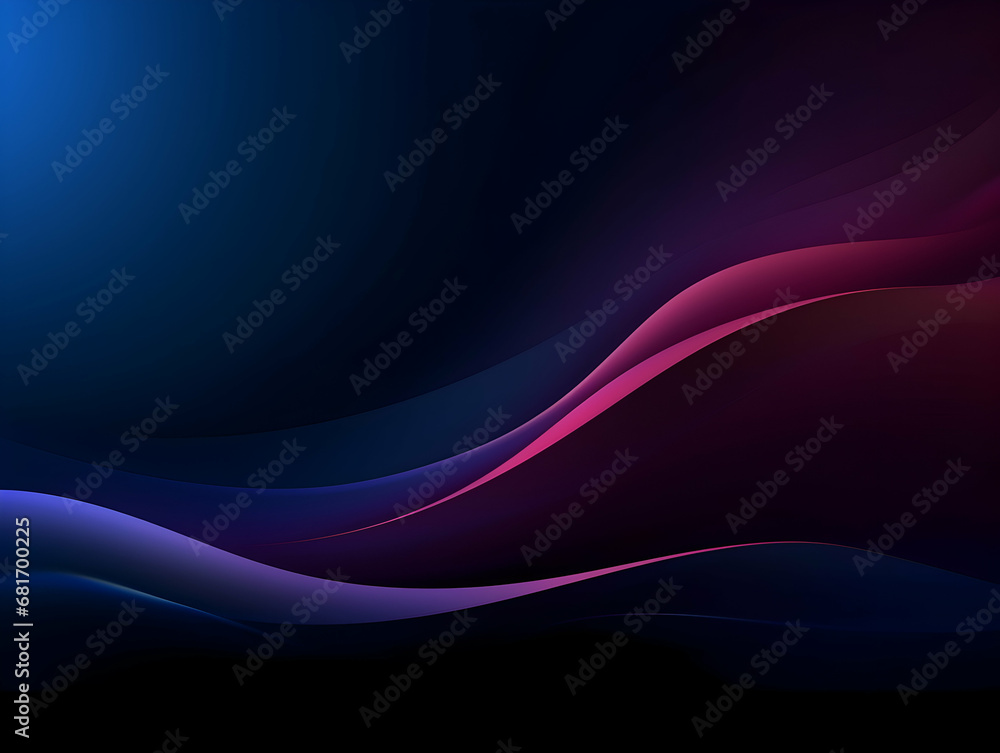 Abstract technology futuristic glowing curved line on dark blue background, Abstract flow gradient background, ai generated photo Abstract technology futuristic glowing curved line on dark blue background, Abstract flow gradient background, ai generated photo