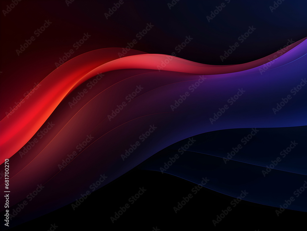 Abstract technology futuristic glowing curved line on dark blue background, Abstract flow gradient background, ai generated photo Abstract technology futuristic glowing curved line on dark blue background, Abstract flow gradient background, ai generated photo