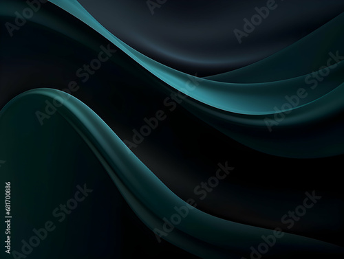 Abstract technology futuristic glowing curved line on dark blue background, Abstract flow gradient background, ai generated photo