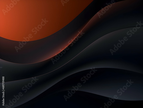 Abstract technology futuristic glowing curved line on dark blue background  Abstract flow gradient background  ai generated photo