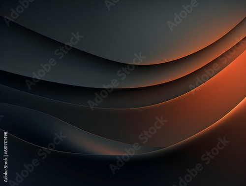 Abstract technology futuristic glowing curved line on dark blue background, Abstract flow gradient background, ai generated photo