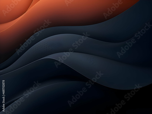 Abstract technology futuristic glowing curved line on dark blue background, Abstract flow gradient background, ai generated photo