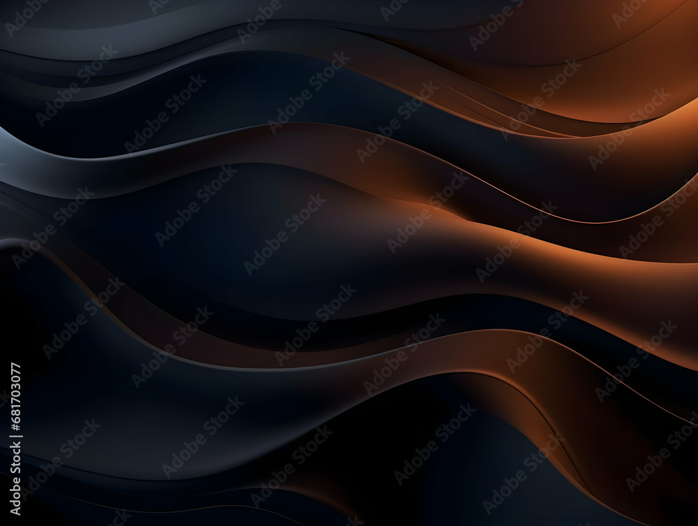 Abstract technology futuristic glowing curved line on dark blue background, Abstract flow gradient background, ai generated photo Abstract technology futuristic glowing curved line on dark blue background, Abstract flow gradient background, ai generated photo