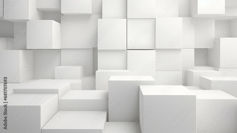 3d background with white 3d shapes 3d background with white 3d shapes