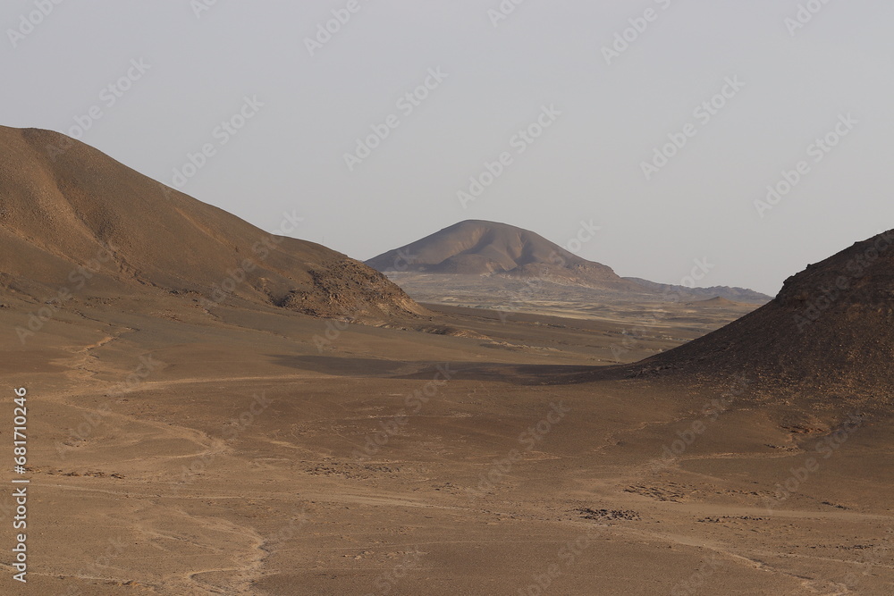 Desert and mountains of northern Sudan