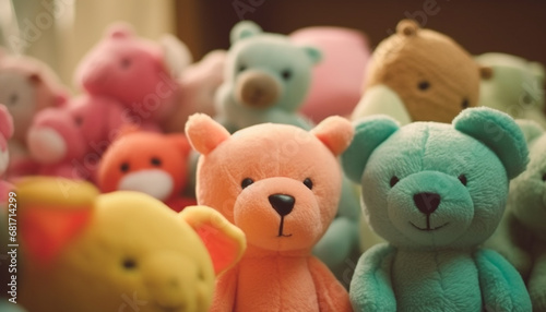 Cute stuffed animal collection, a childhood souvenir of love generated by AI © Jeronimo Ramos