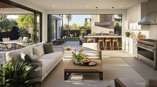 An open plan living room