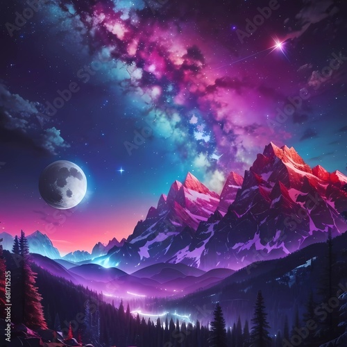 Mountains at Night