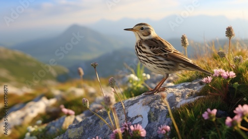 A woodlark photographed photo