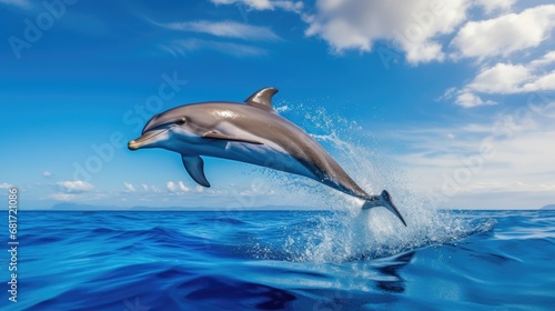 coastal wonders as spinner dolphins leap and play off the coast of Sri Lanka © pvl0707