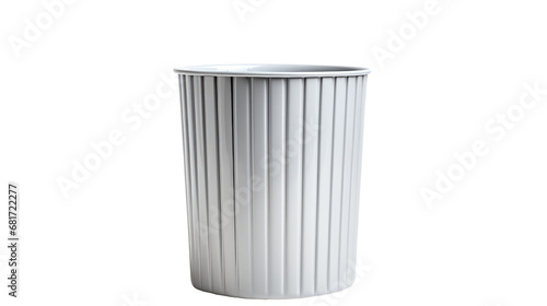 Empty trash, garbage bin isolated on transparent background