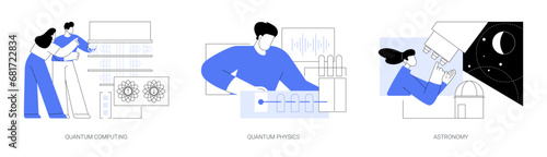 Scientific research isolated cartoon vector illustrations se