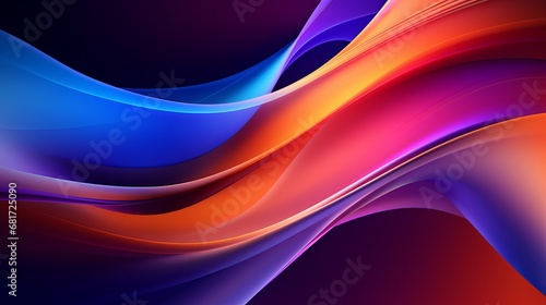 Abstract wallpaper fluid lines dynamic colors smooth colorful unique background