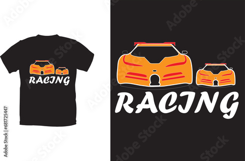 Racing T-shirt design