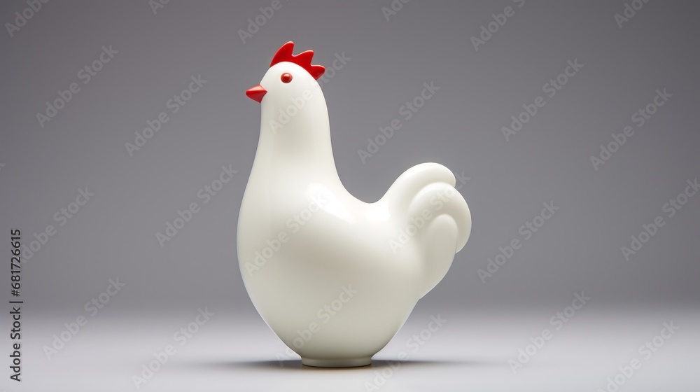 Bird white porcelain figurine. Bird white porcelain figurine.
