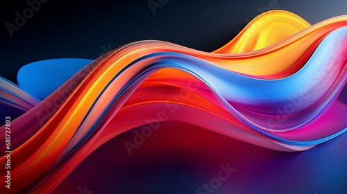 Abstract colorful 4k wallpaper 3d illustration