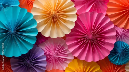 Abstract colorful paper backdrop