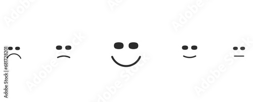 Customer satisfaction evaluation.woman pressing smile button for best evaluation.