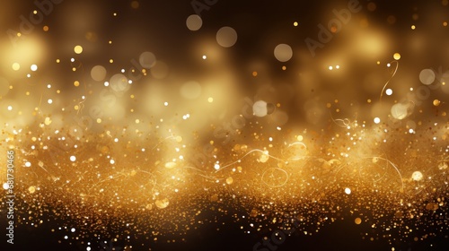 An elegant gold glitter background for a message, suitable for a sophisticated celebration