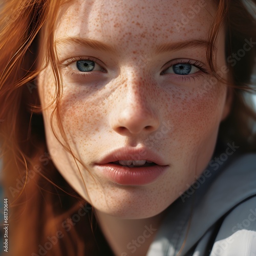 close up portrait of a teen