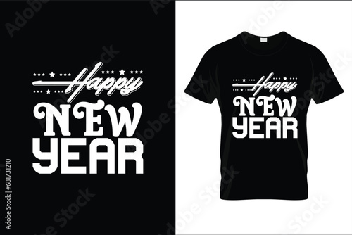 Happy New Year  T-shirt Design