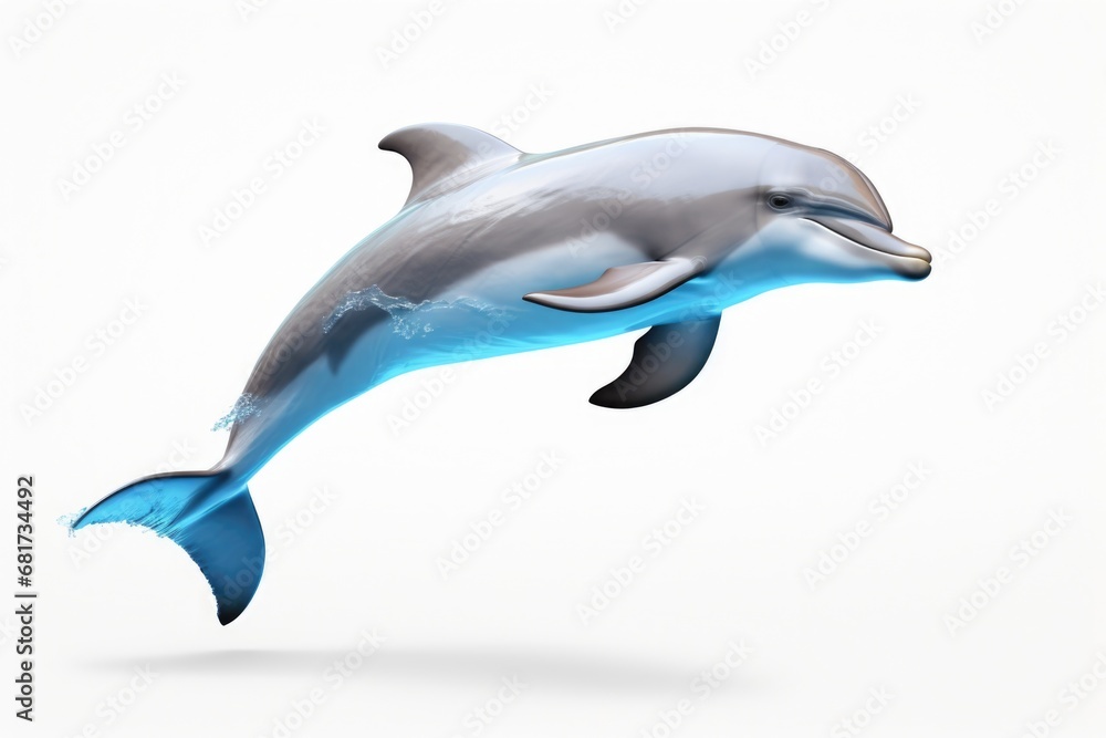 A picture capturing a dolphin leaping out of the water. Perfect for marine life enthusiasts and travel brochures. A picture capturing a dolphin leaping out of the water. Perfect for marine life enthusiasts and travel brochures.