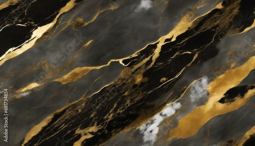 Fondo de piedra de mármol oscuro y dorado elegante para encimera con textura de lujo