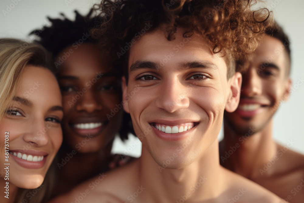 Group of young people standing next to each other. Perfect for illustrating teamwork, friendship, and diversity. Group of young people standing next to each other. Perfect for illustrating teamwork, friendship, and diversity.