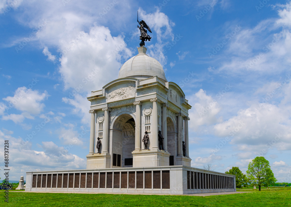 Pennsylvania Memorial im National Military Park in Gettysburg
