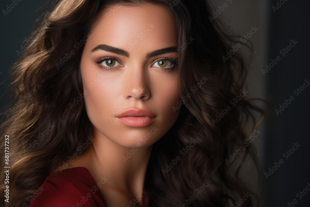 Picture of beautiful young woman with long brown hair. This image can be used for various purposes Picture of beautiful young woman with long brown hair. This image can be used for various purposes