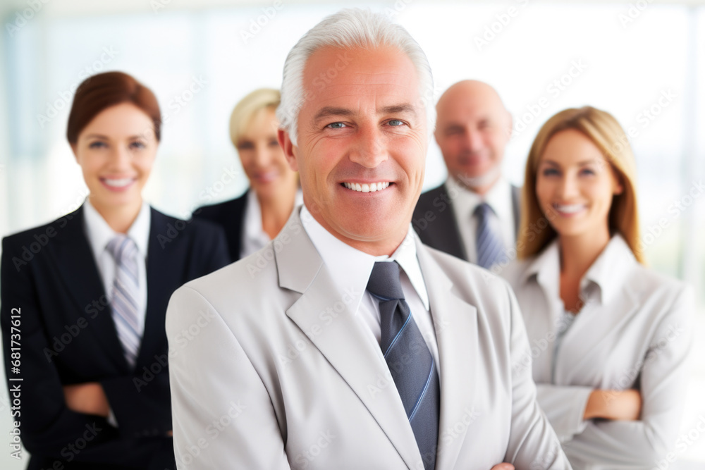 Group of business people standing in line. This image can be used to represent teamwork, collaboration, or corporate setting Group of business people standing in line. This image can be used to represent teamwork, collaboration, or corporate setting