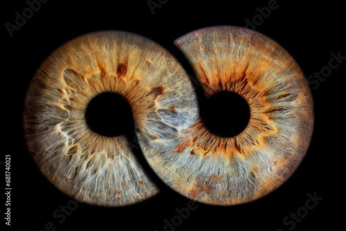 Macro fotografía de iris